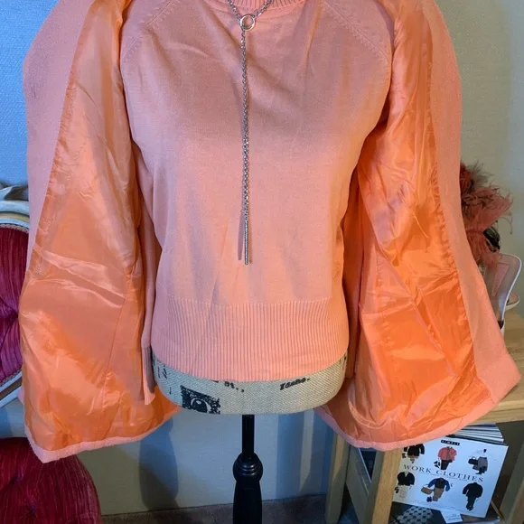 Stephanie Andrews Salmon Turtleneck - Picture 2 of 6